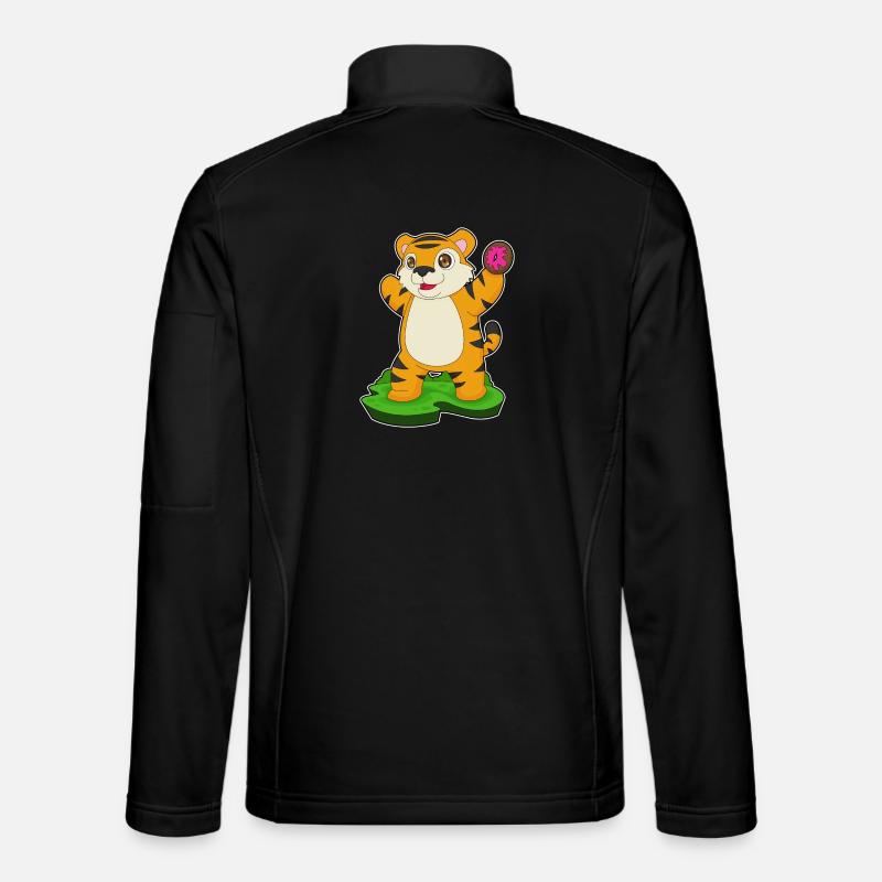 Beignet tigré - Veste en tissu softshell Unisexe - noir