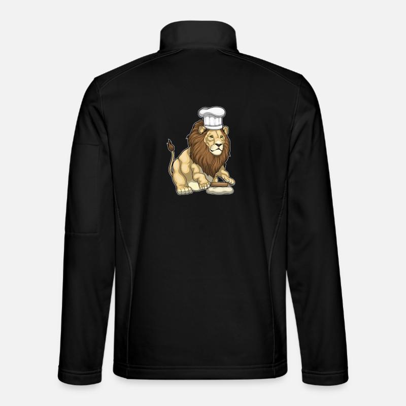 Lion Baker Rolling Pin Baking Unisex Softshell Jacket