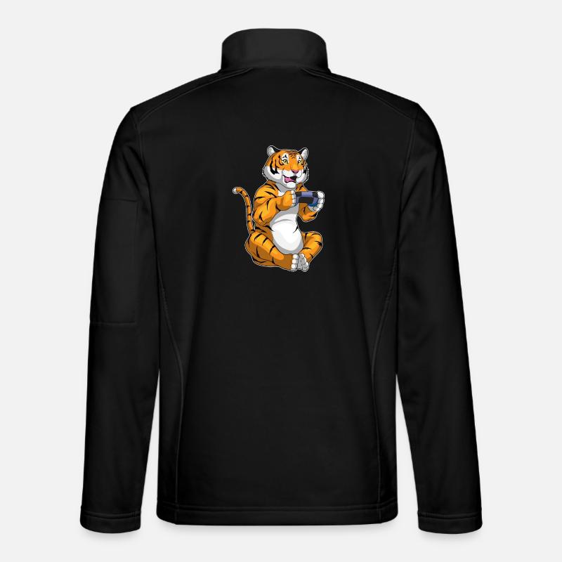 Tiger Gamer Controller - Unisex Softshelljacke - Schwarz