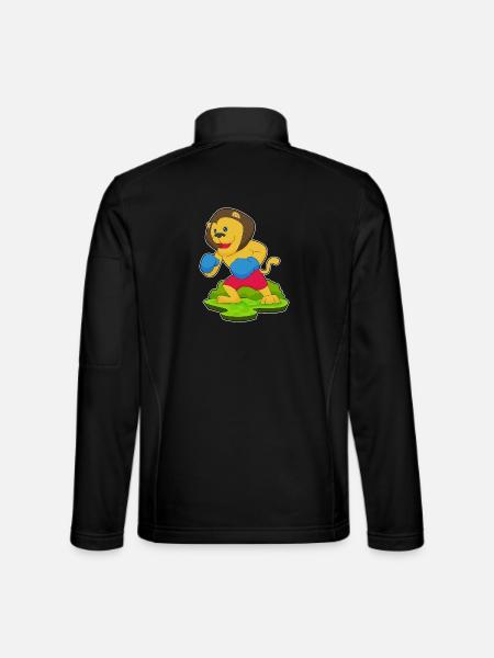 Lion Boxer Boxing Gloves Boxing - Unisex Softshell Jacket - black