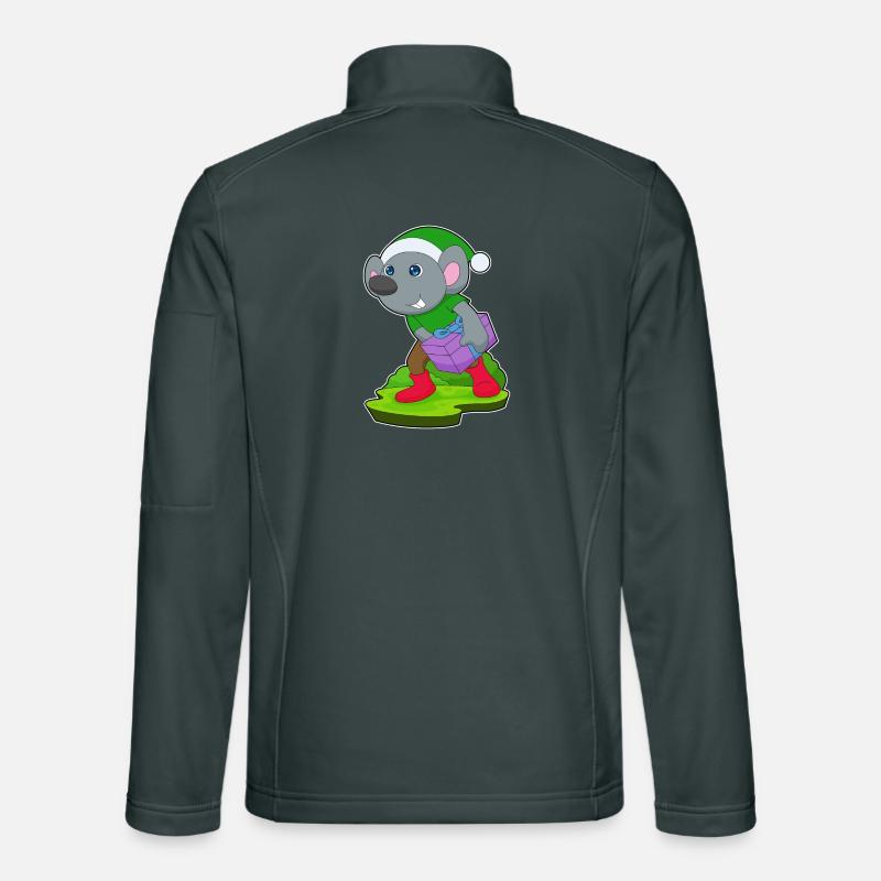Mouse Christmas Package Unisex Softshell Jacket