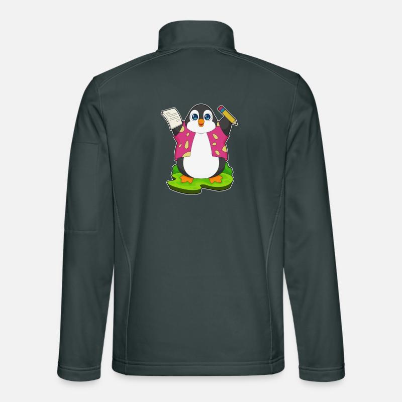 École de papier crayon pingouin Veste en tissu softshell Unisexe