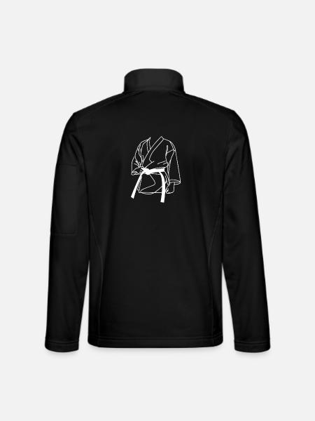 Karateka Sketch - Unisex Softshell Jacket - black