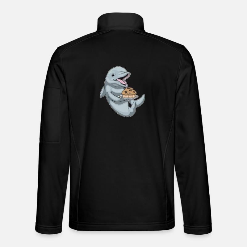 Muffin Dauphin - Veste en tissu softshell Unisexe - noir
