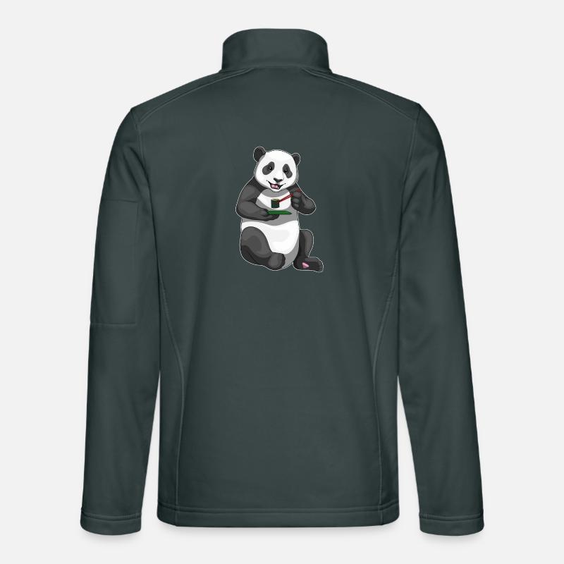 Panda Sushi Veste en tissu softshell Unisexe