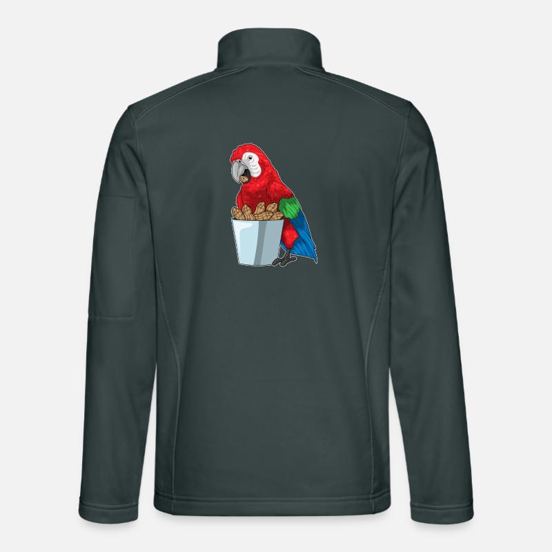 Papagei Erdnuss Unisex Softshelljacke
