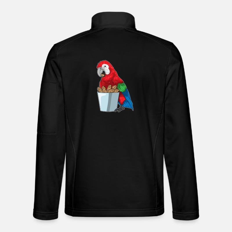 Cacahuètes perroquets - Veste en tissu softshell Unisexe - noir