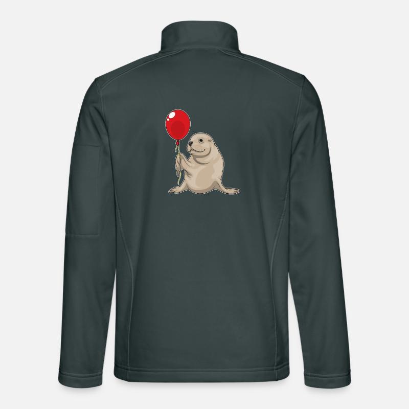 Seehund Luftballon Unisex Softshelljacke