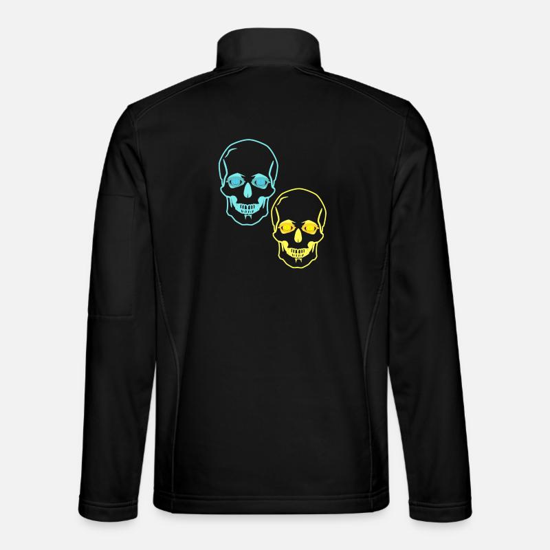 Schädel Totenköpfe Horror Fantasy Halloween Tod - Unisex Softshelljacke - Schwarz