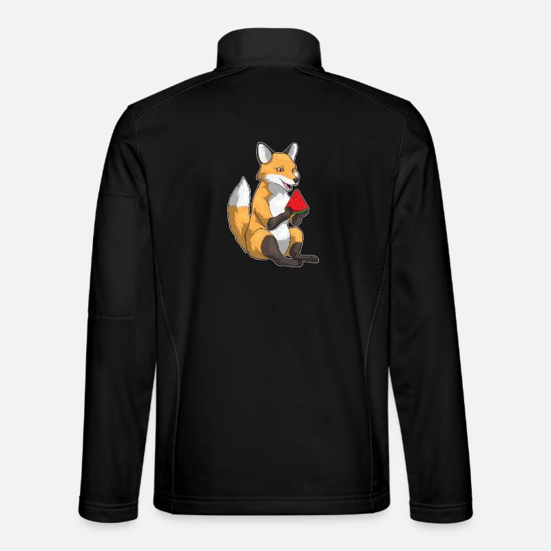 Fruit de la pastèque Fox - Veste en tissu softshell Unisexe - noir