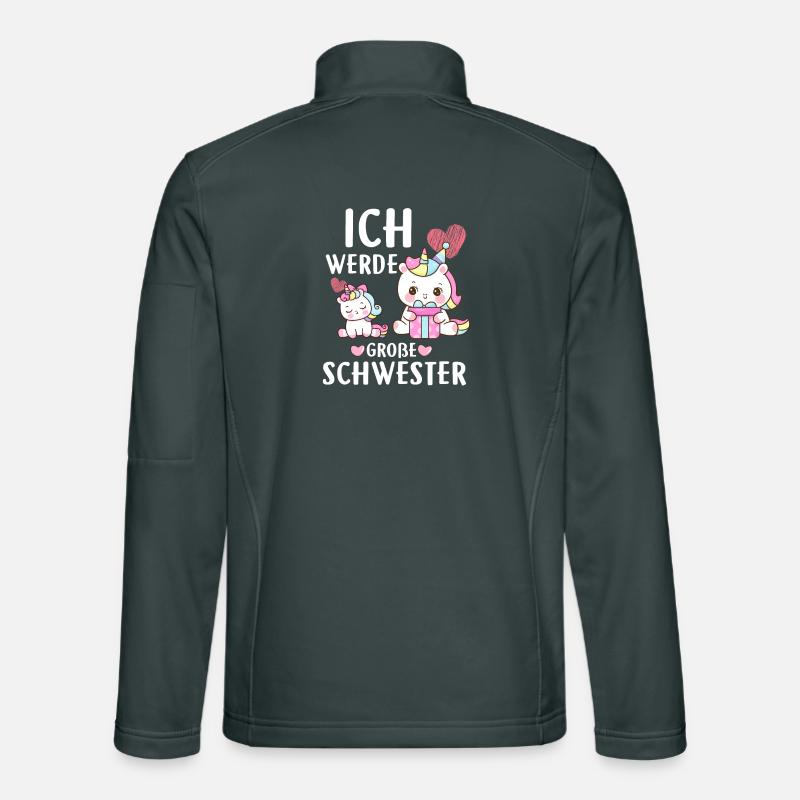 Ich Werde Eine Große Schwester Unisex Softshelljacke