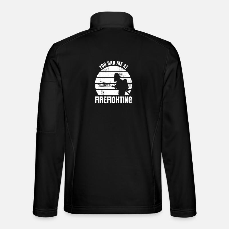 Firefighter Saying - Unisex Softshell Jacket - black