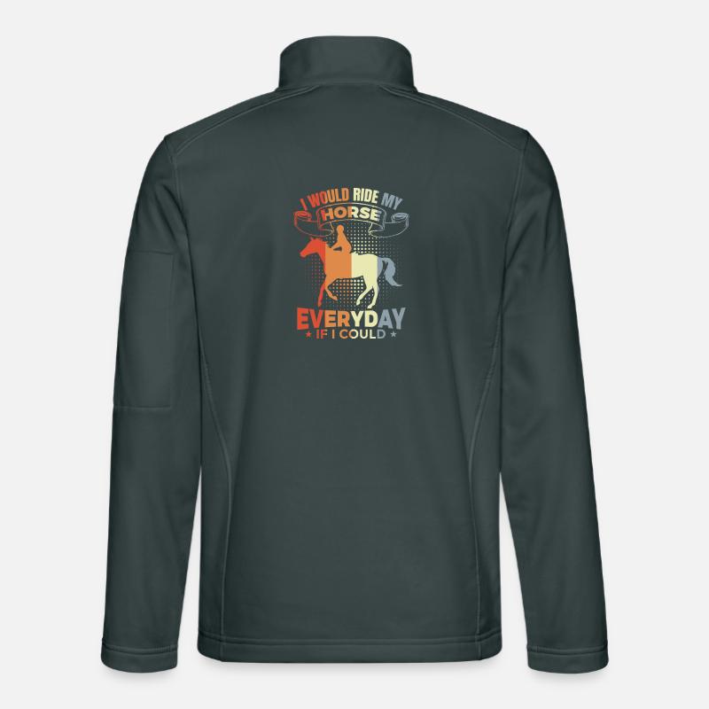 Inspiration du cavalier Veste en tissu softshell Unisexe