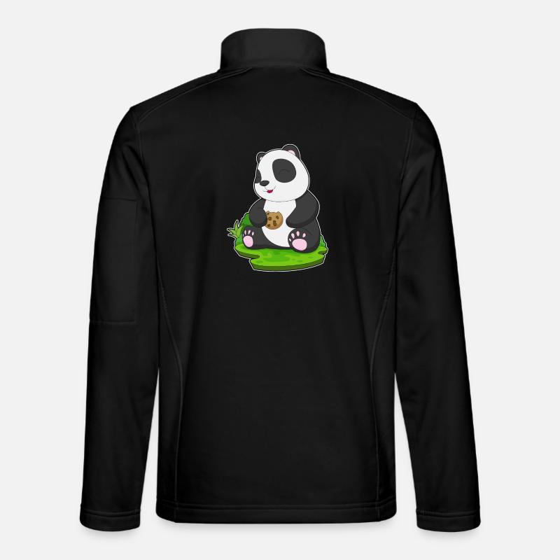 Biscuit Panda - Veste en tissu softshell Unisexe - noir