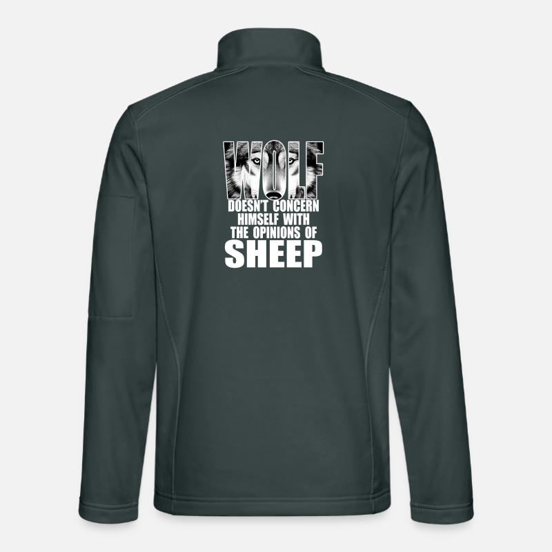 Loup, fort et indépendant Veste en tissu softshell Unisexe