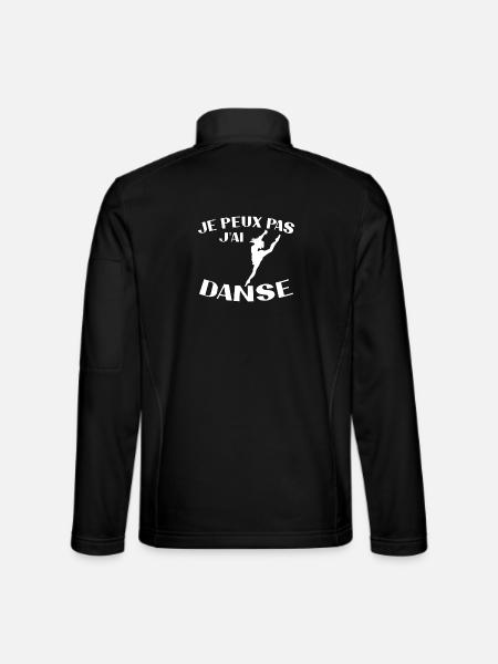 Ich kann nicht, ich habe Tanz - Unisex Softshelljacke - Schwarz - Hinten