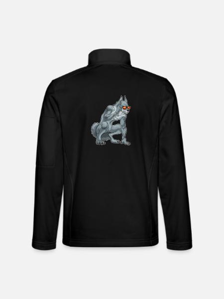 Werewolf Halloween Sunglasses - Unisex Softshell Jacket - black