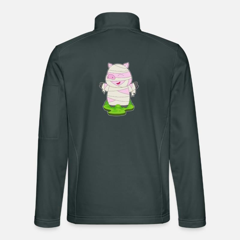 Pig Halloween Mummy Unisex Softshell Jacket