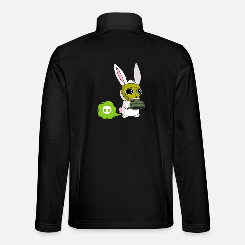 Farting Rabbit - Unisex Softshell Jacket - black