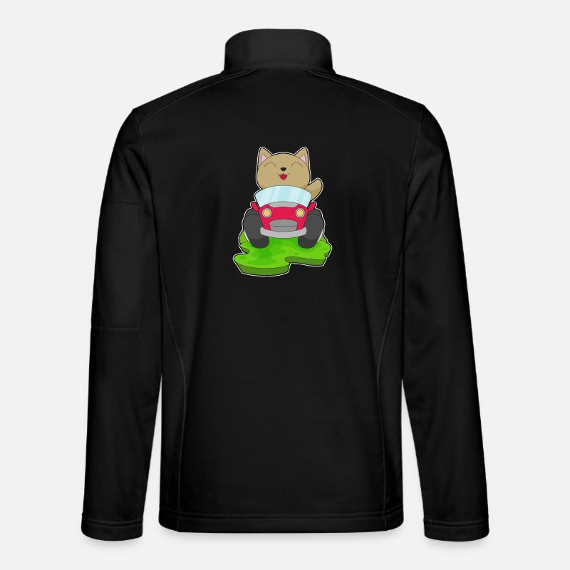 Voiture de chat - Veste en tissu softshell Unisexe - noir
