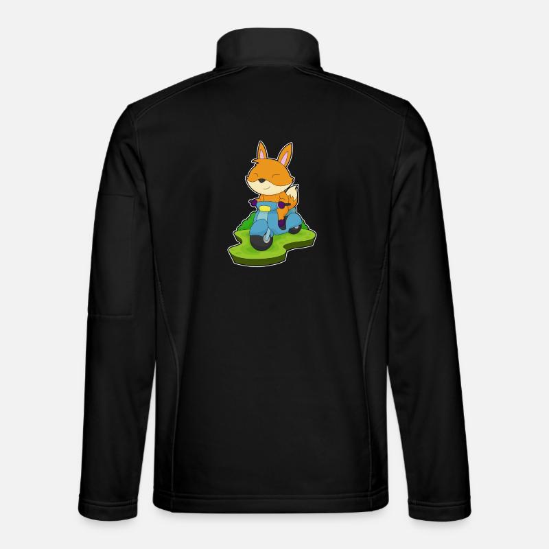 Fuchs Scooter - Unisex Softshell Jacket - black