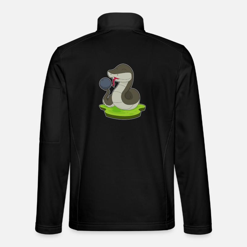 Snake Bowling Boule de bowling - Veste en tissu softshell Unisexe - noir