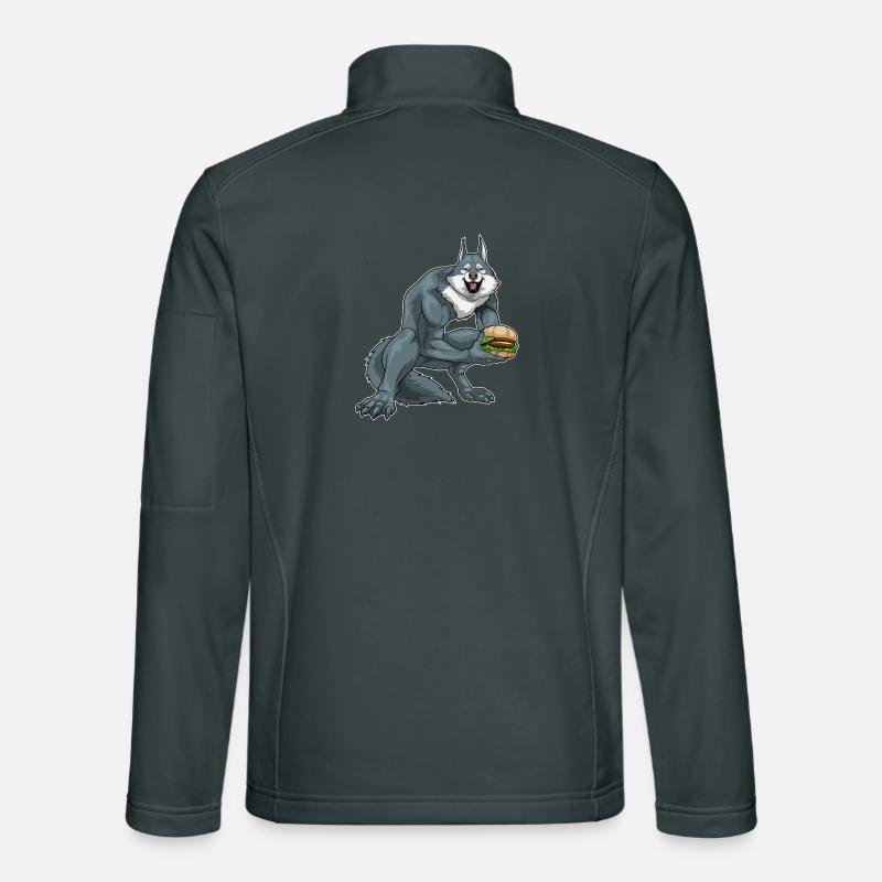 Werewolf Halloween Cheeseburger Unisex Softshell Jacket
