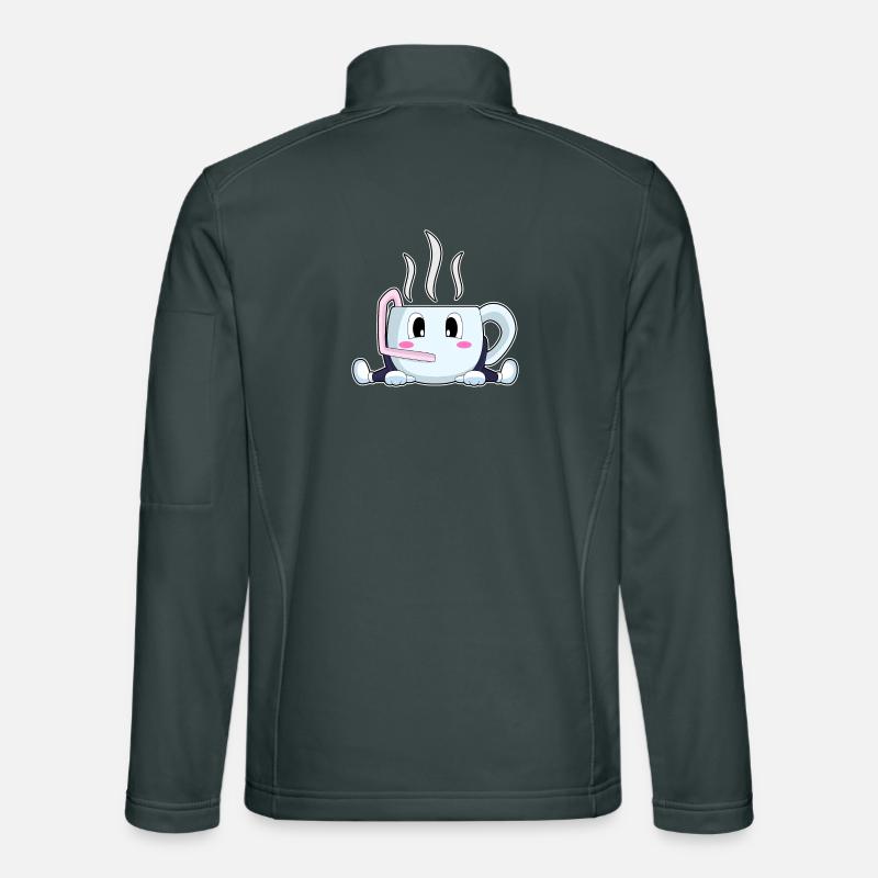 Tasse de café à emporter Veste en tissu softshell Unisexe