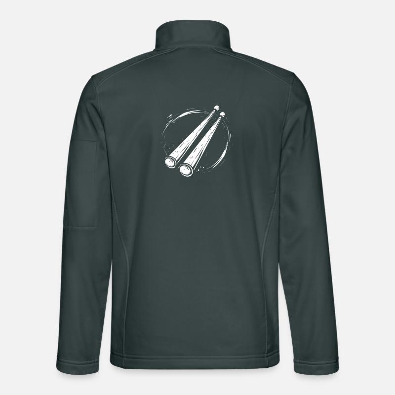 Drumsticks Sketch Unisex Softshell Jacket