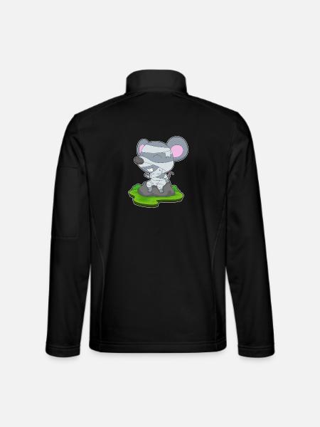 Mouse Halloween Mummy - Unisex Softshell Jacket - black