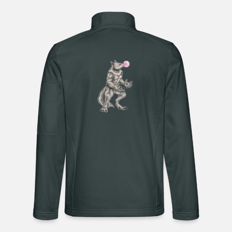 Werwolf Halloween Kaugummi Unisex Softshelljacke