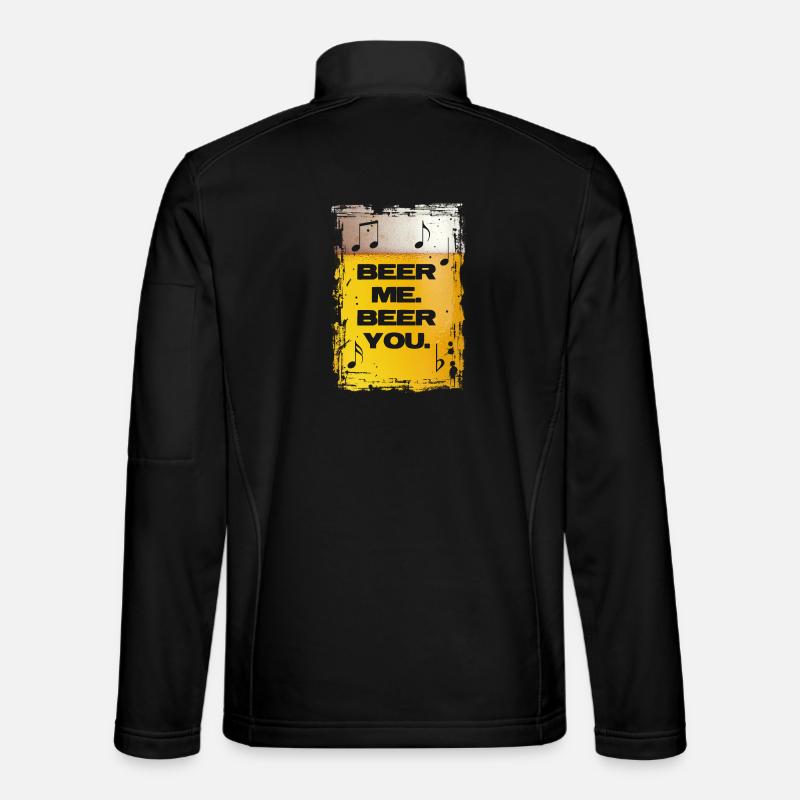 Bière-moi. Bière-toi. Veste en tissu softshell Unisexe