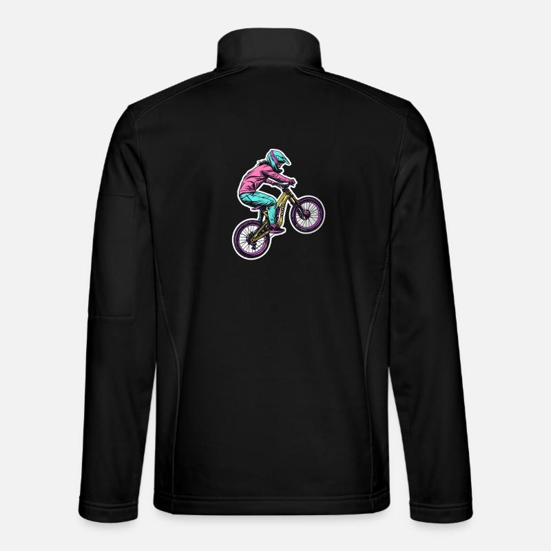 Mountain biker - Unisex Softshell Jacket - black