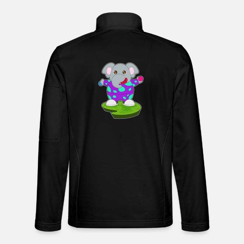 Elephant Clown - Unisex Softshell Jacket - black