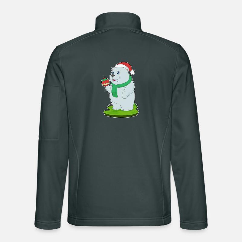 Eisbär Weihnachten Weihnachtskugel Unisex Softshelljacke