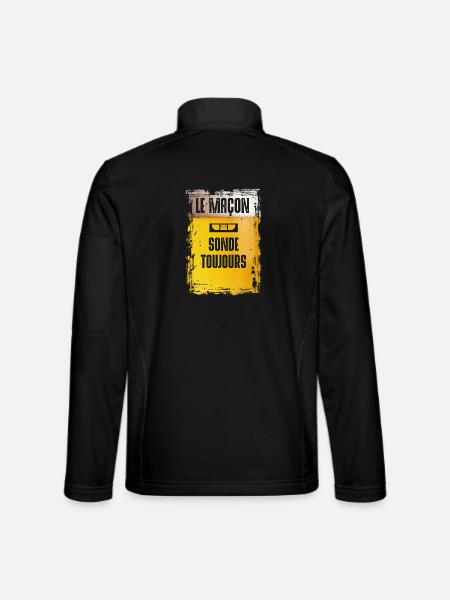 Le Maçon Sonde Toujours - Unisex Softshell Jacket - black