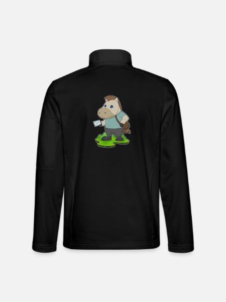 Lettre du facteur à cheval - Veste en tissu softshell Unisexe - noir