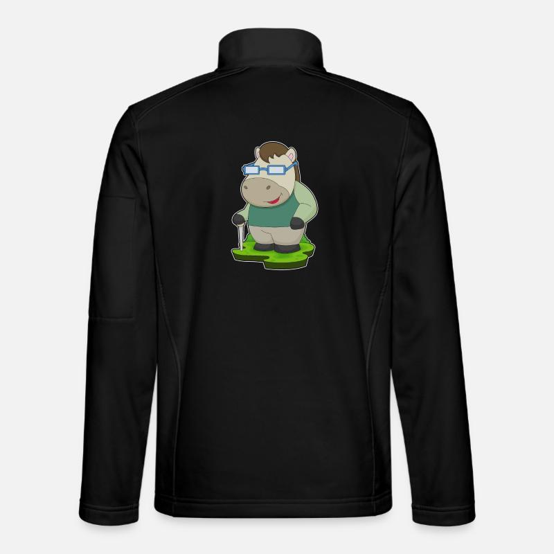 Horse Glasses - Unisex Softshell Jacket - black