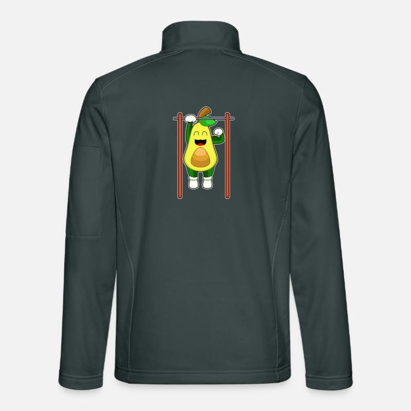 Avocado Bodybuilder Pull-ups Bodybuilding Unisex Softshell Jacket