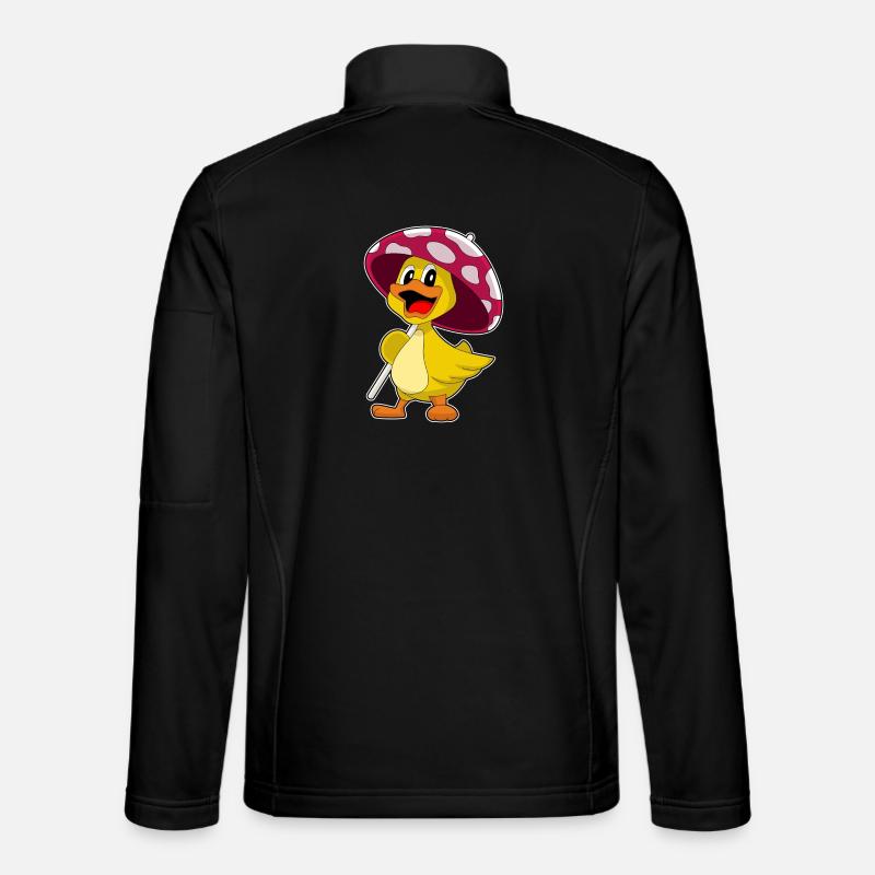 Ente Regenschirm - Unisex Softshelljacke - Schwarz