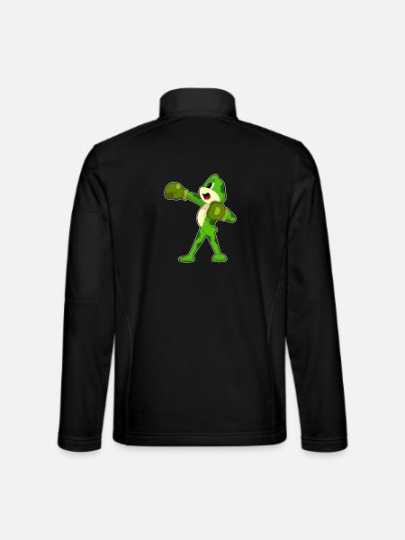 Frosch Boxer Boxhandschuhe Boxen - Unisex Softshelljacke - Schwarz