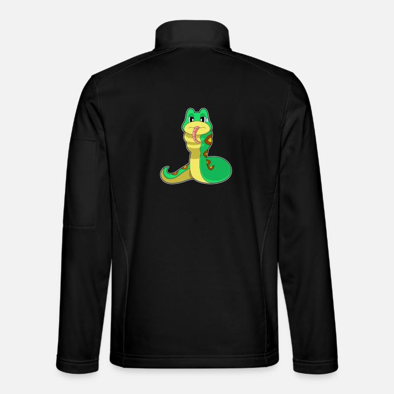 Schlange Essen - Unisex Softshelljacke - Schwarz