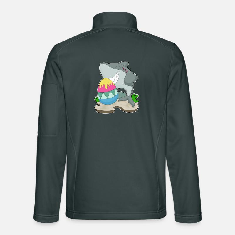 Oeuf de Pâques requin Veste en tissu softshell Unisexe