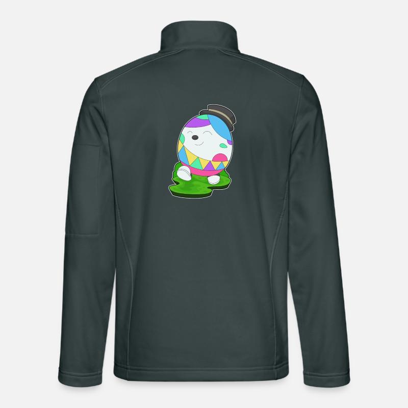Cylindre d’oeuf de Pâques Veste en tissu softshell Unisexe