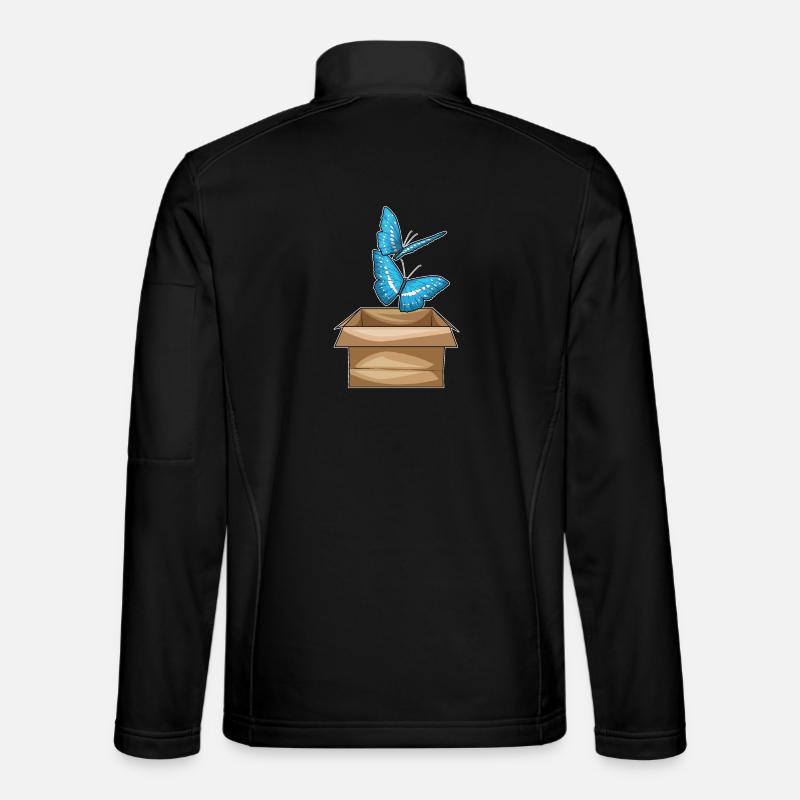 Schmetterling Karton Unisex Softshelljacke