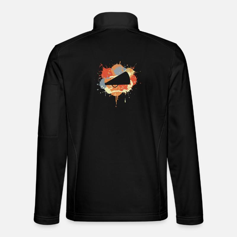 Cheerleader Megaphone Drawing Unisex Softshell Jacket