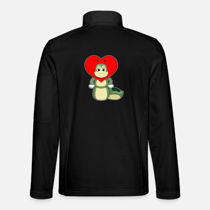 Caterpillar Heart - Unisex Softshell Jacket - black