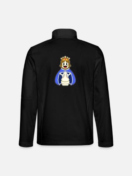 Chess Piece King Chess - Unisex Softshell Jacket - black