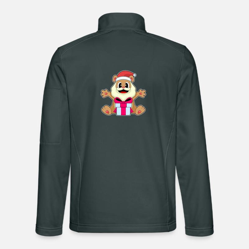 Bear Christmas Package Unisex Softshell Jacket