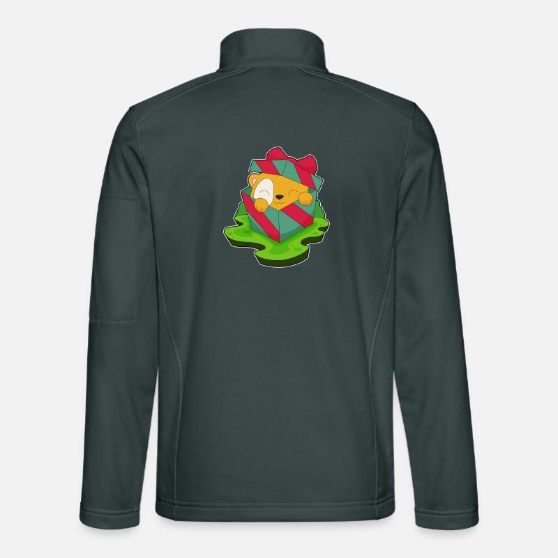 Hamster Christmas Package Unisex Softshell Jacket